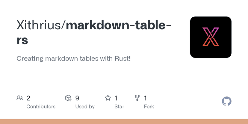 markdown-table-rs